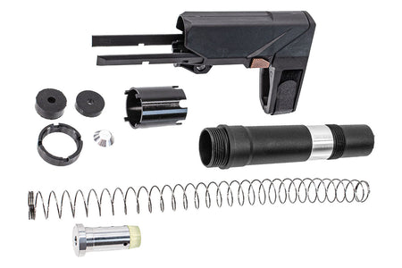 Arron Smith SBT Style M4 Brace Stock For Marui TM MWS GBBR Series / GHK / WA / VFC M4 GBBR Series-AS-SK01-AFT-BK
