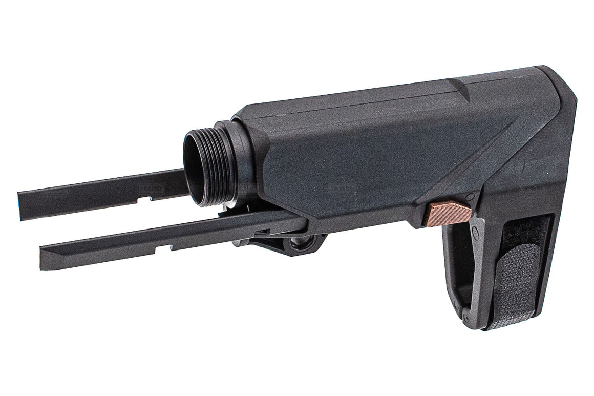 Arron Smith SBT Style M4 Brace Stock For Marui TM MWS GBBR Series / GHK / WA / VFC M4 GBBR Series-AS-SK01-AFT-BK