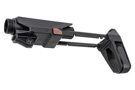 Arron Smith SBT Style M4 Brace Stock For Marui TM MWS GBBR Series / GHK / WA / VFC M4 GBBR Series-AS-SK01-AFT-BK