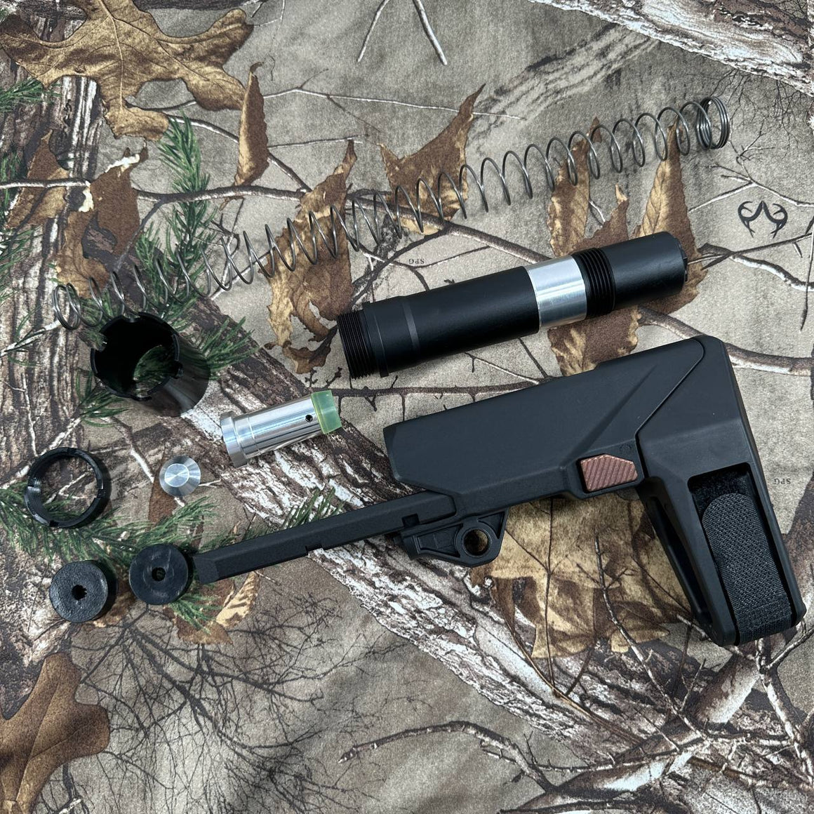 Arron Smith SBT Style M4 Brace Stock For Marui TM MWS GBBR Series / GHK / WA / VFC M4 GBBR Series-AS-SK01-AFT-BK