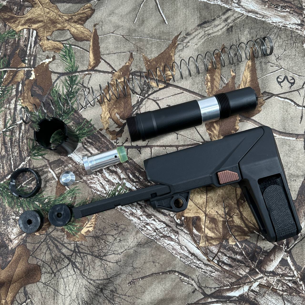 Arron Smith SBT Style M4 Brace Stock For Marui TM MWS GBBR Series / GHK / WA / VFC M4 GBBR Series-AS-SK01-AFT-BK