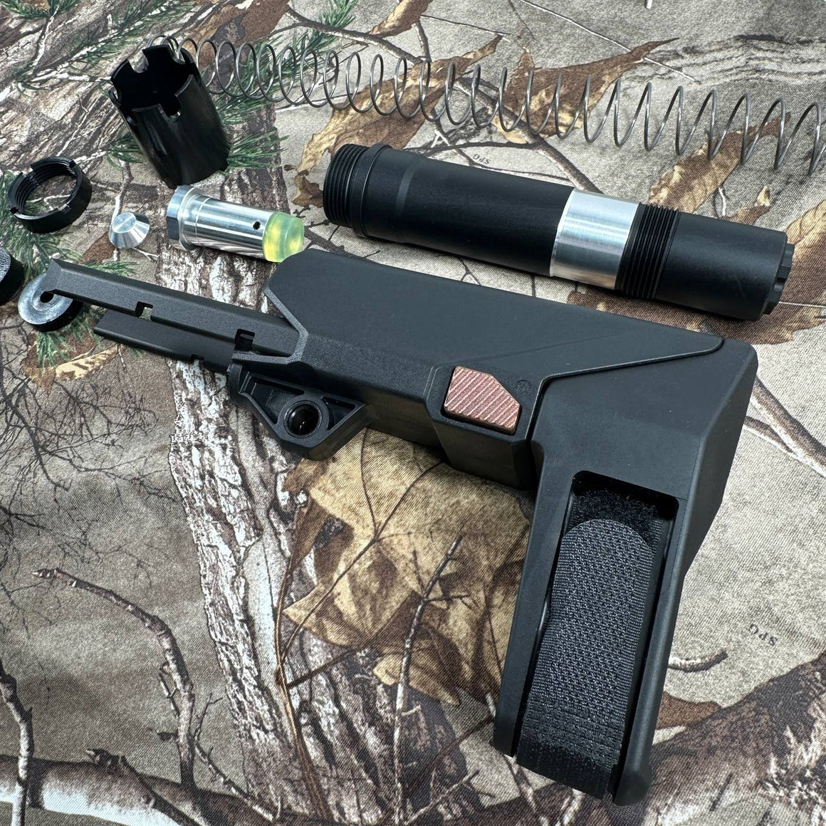 Arron Smith SBT Style M4 Brace Stock For Marui TM MWS GBBR Series / GHK / WA / VFC M4 GBBR Series-AS-SK01-AFT-BK