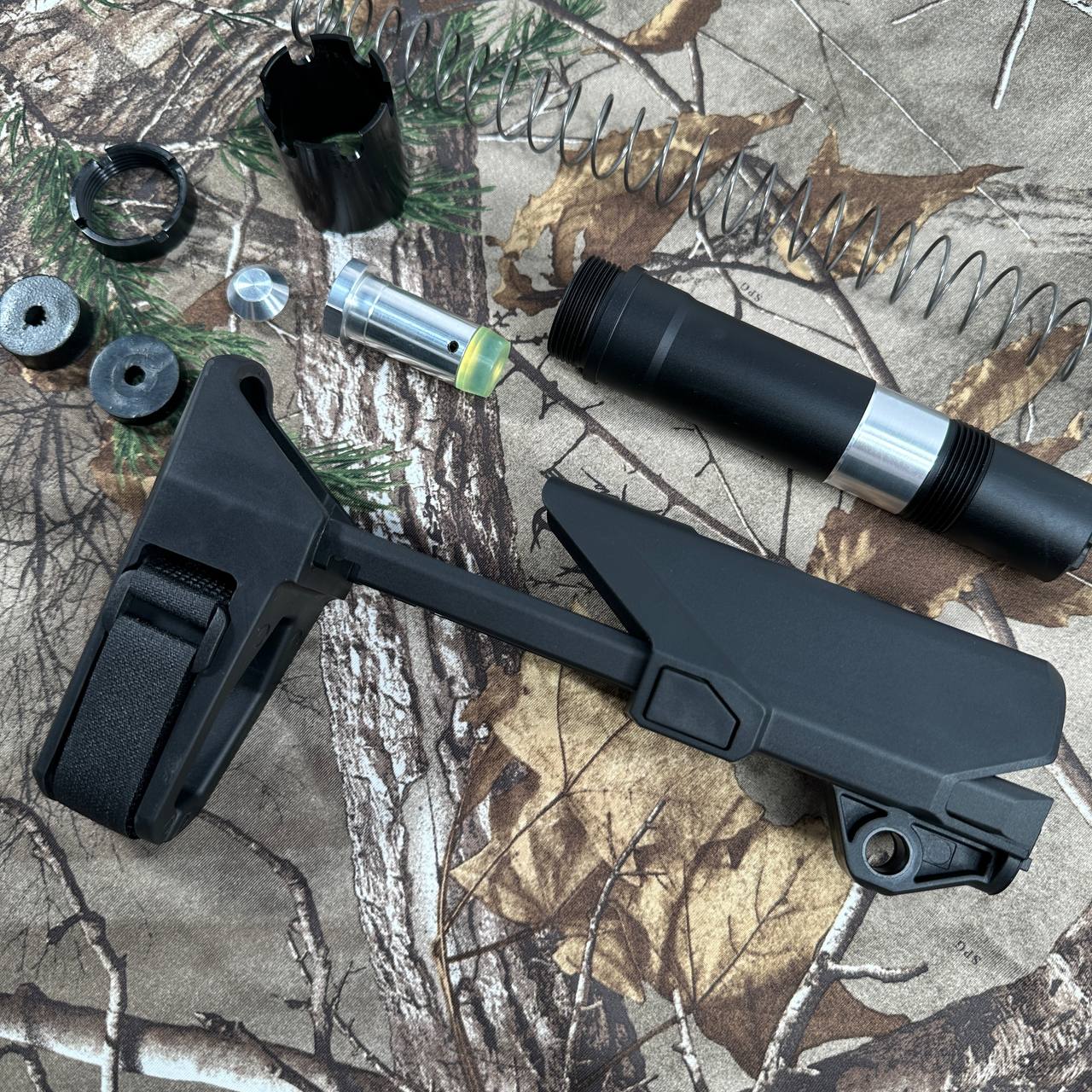 Arron Smith SBT Style M4 Brace Stock For Marui TM MWS GBBR Series / GHK / WA / VFC M4 GBBR Series-AS-SK01-AFT-BK