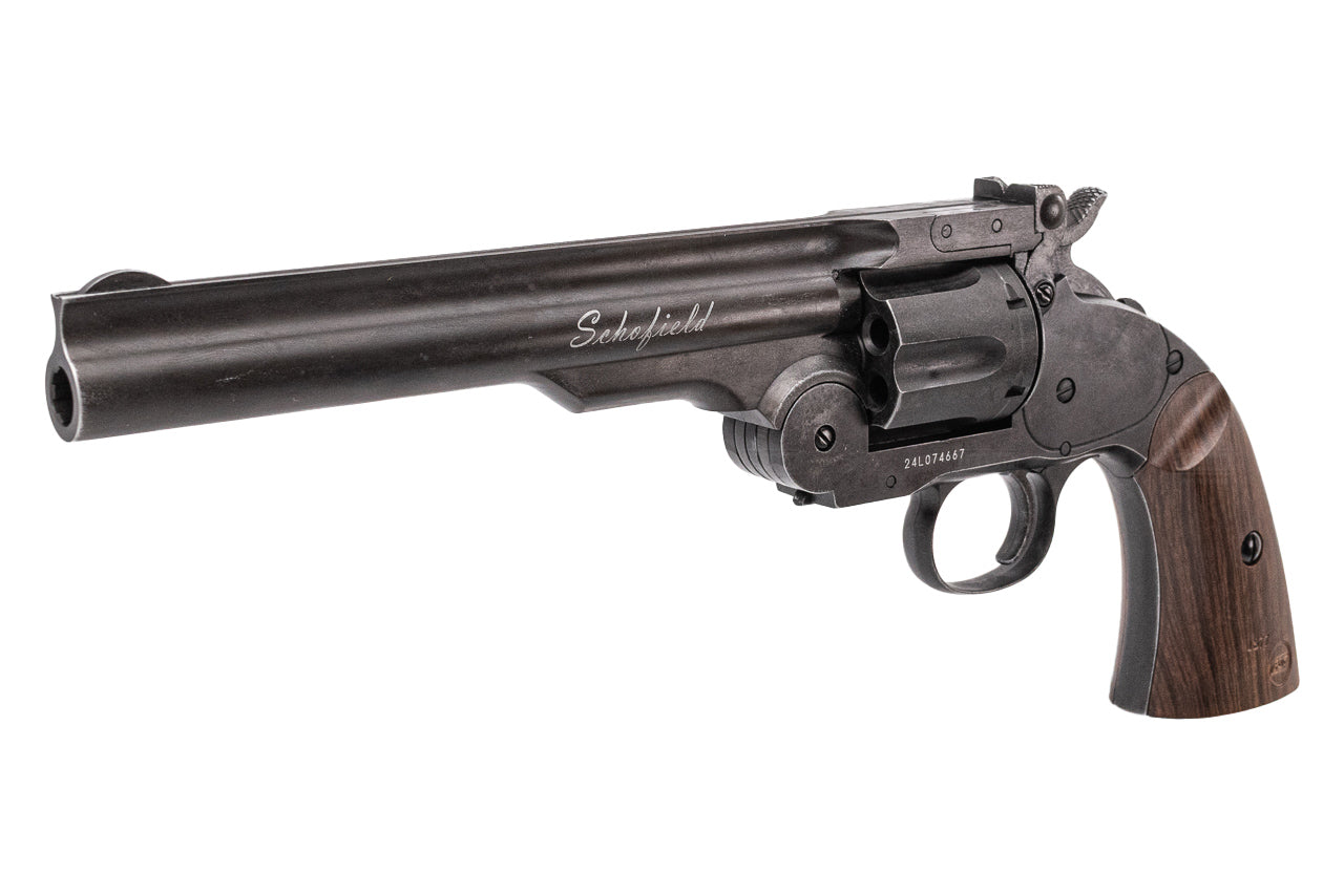 ASG Schofield 6" Antique CO2 Revolver Pistol Airsoft ( 6 Shell Cartridges Ver. )