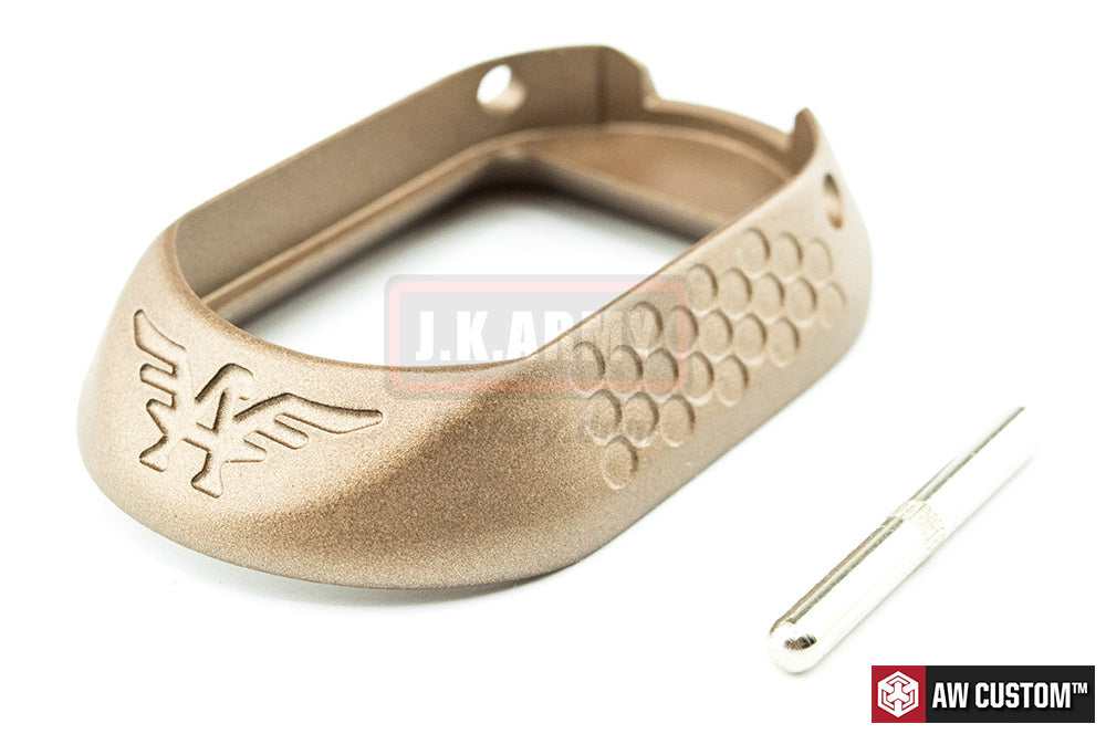 AW HX Flared Magwell for AW HX / WE Hi-Capa ( Engraved )-Tan