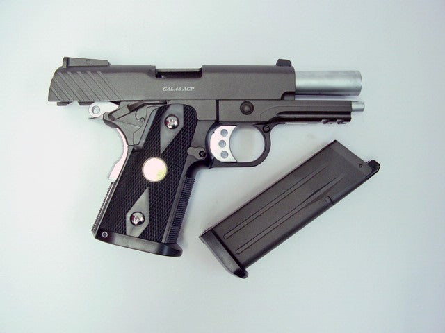 WE Baby Hi-Capa 3.8 GBB Pistol ( Slide Type A  - Black )