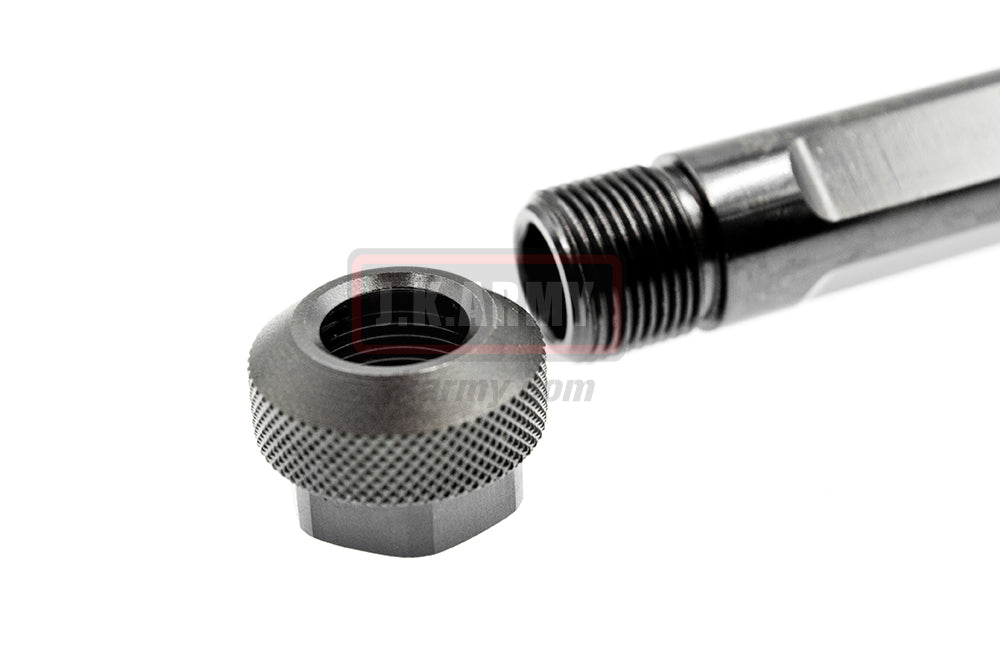 BA CNC Steel Match Grado Outer Barrel for Marui G Model-Matte Silver