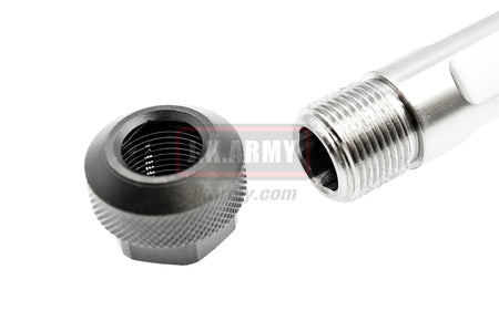 BA CNC Steel Match Grado Outer Barrel for Marui G Model-Matte Silver