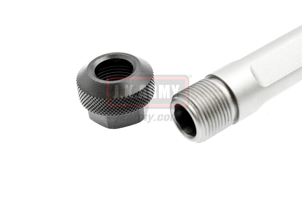 BA CNC Steel Match Grado Outer Barrel for Marui G Model-Matte Silver