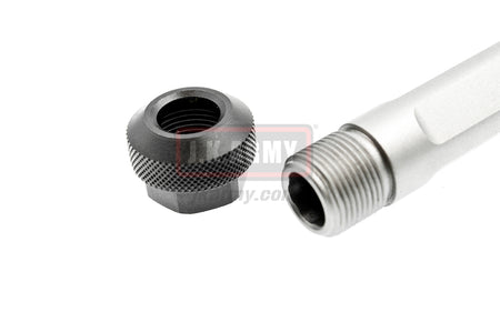 BA CNC Steel Match Grado Outer Barrel for Marui G Model-Matte Silver