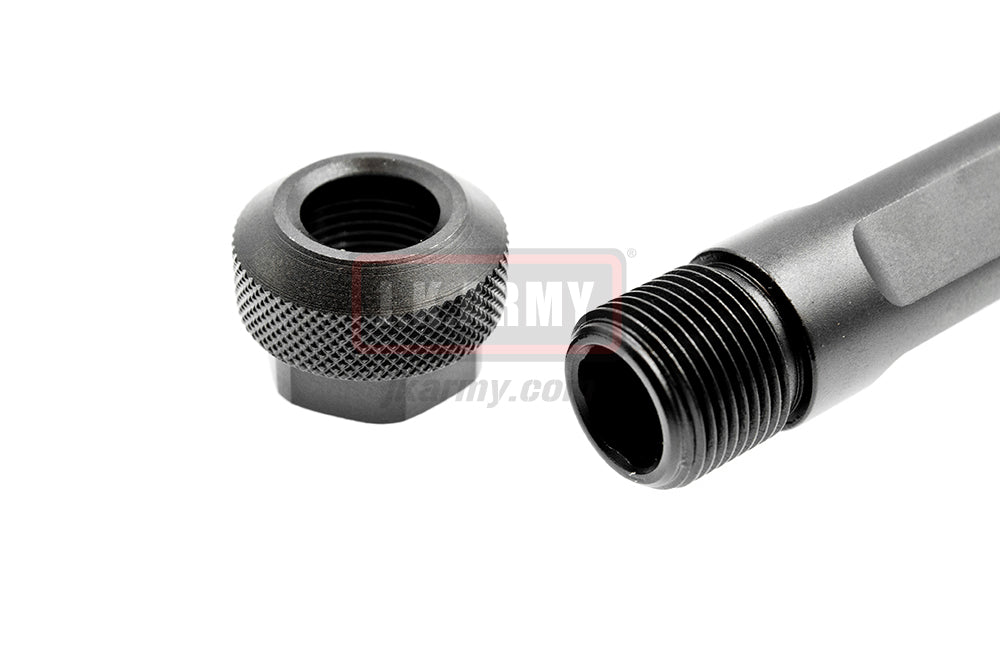 BA CNC Steel Match Grado Outer Barrel for Marui G Model-Matte Silver