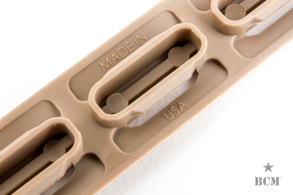 BCM® KeyMod™ Rail Panel Kit, 5.5-inch (FIVE Pack)-FDE