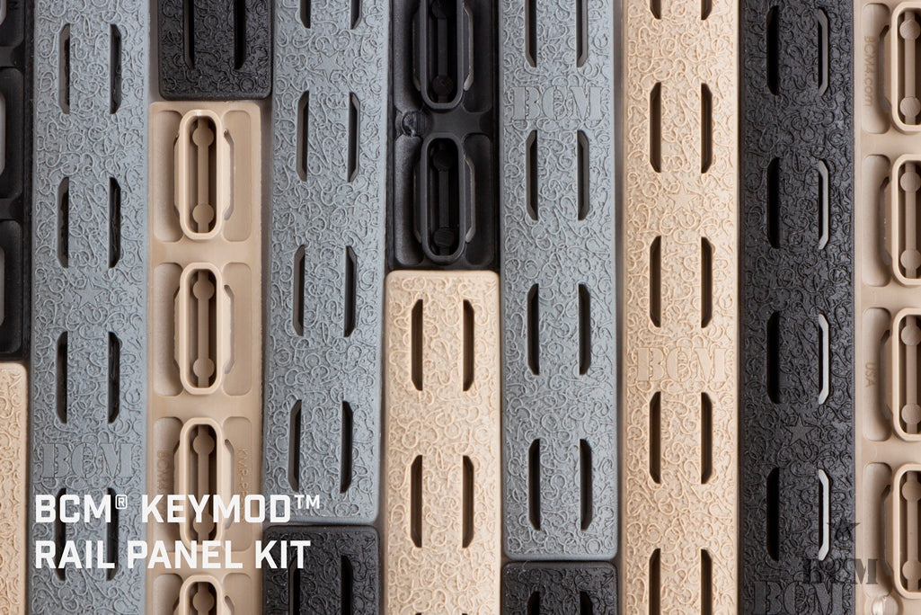 BCM® KeyMod™ Rail Panel Kit, 5.5-inch (FIVE Pack)-FDE
