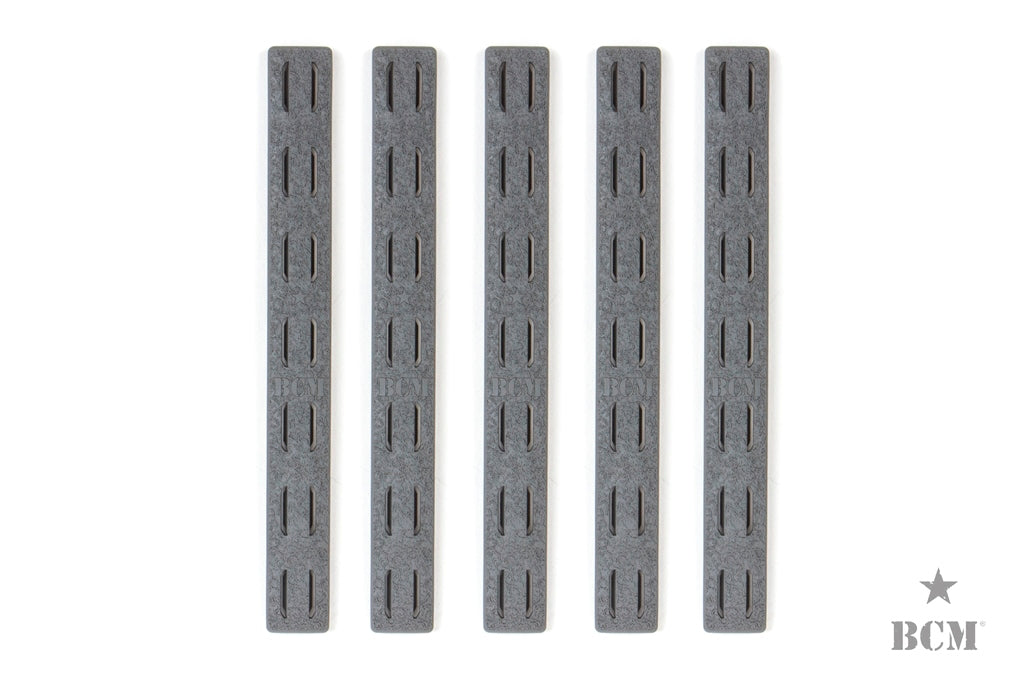 BCM® KeyMod™ Rail Panel Kit, 5.5-inch (FIVE Pack)-FDE