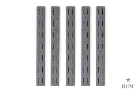 BCM® KeyMod™ Rail Panel Kit, 5.5-inch (FIVE Pack)-FDE