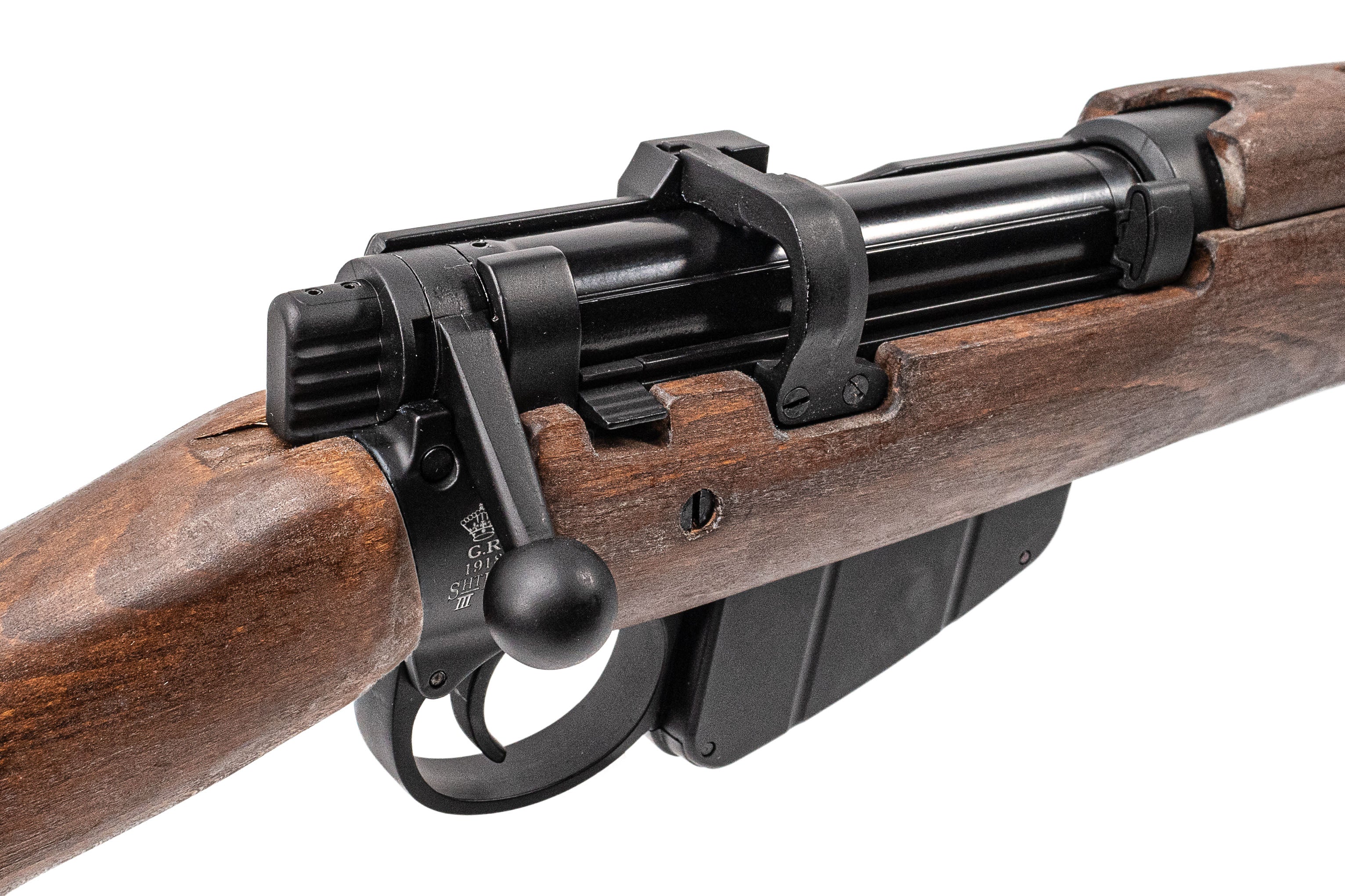 Double Bell Lee-Enfield SMLE Style No.1 MK III Shell-Ejecting Spring Power Rifle Airsoft