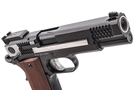 FCW X Double Bell M945 GBB Pistol Airsoft ( Black Slide With Brushed Silver & Black Frame )