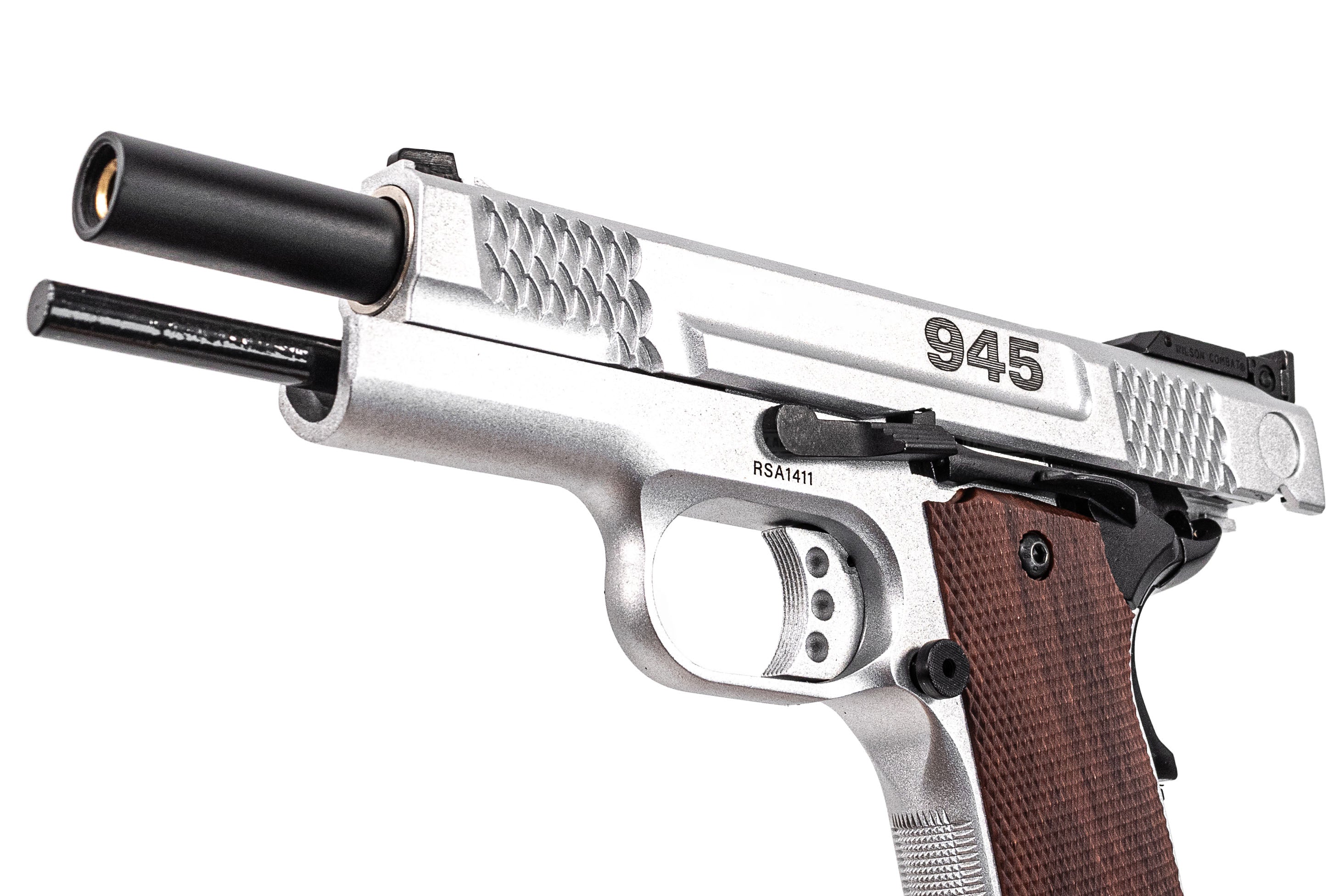 FCW X Double Bell M945 GBB Pistol Airsoft ( Silver )