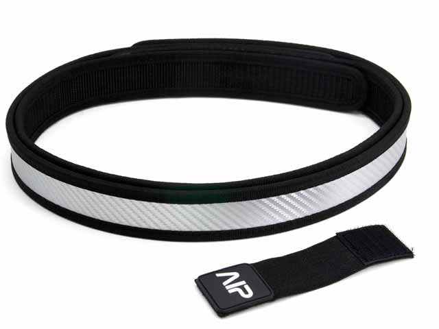 AIP IPSC Silver Carbon Belt ( S / M / L ) ( BELT007 )-L