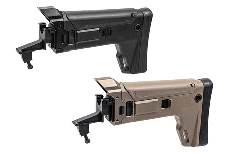 Bow Master GMF ACR Style Adjustable Folding Stock For Marui TM AKM GBBR Series-Dark Earth ( DE )