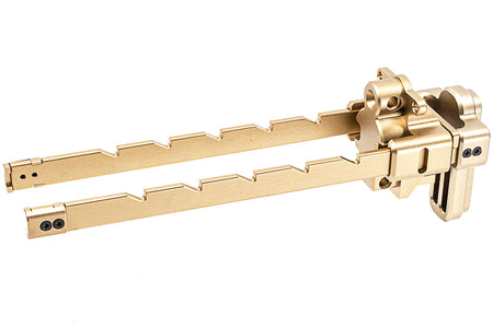 Bow Master x GMF 5 Position Buttstock for UMAREX / VFC MP5K GBB Series ( Gold DE )