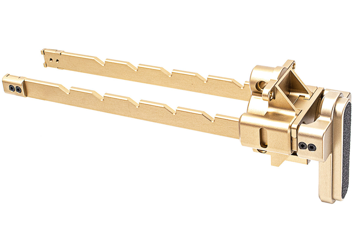 Bow Master x GMF 5 Position Buttstock for UMAREX / VFC MP5K GBB Series ( Gold DE )