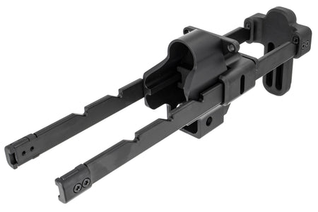 Bow Master x GMF 5 Position Buttstock & Picatinny Rail M1913 20mm Stock Adapter for UMAREX / VFC HK53 MP5 GBB Series & TM MP5A5 Next Gen AEG Series
