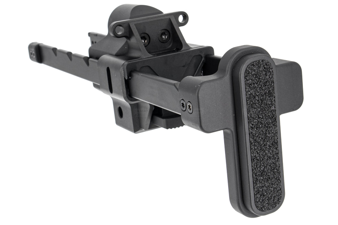 Bow Master x GMF 5 Position Buttstock & Picatinny Rail M1913 20mm Stock Adapter for UMAREX / VFC HK53 MP5 GBB Series & TM MP5A5 Next Gen AEG Series