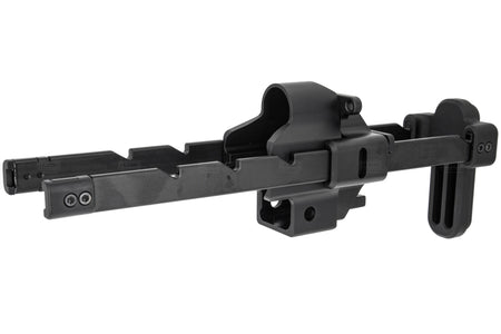 Bow Master x GMF 5 Position Buttstock & Picatinny Rail M1913 20mm Stock Adapter for UMAREX / VFC HK53 MP5 GBB Series & TM MP5A5 Next Gen AEG Series