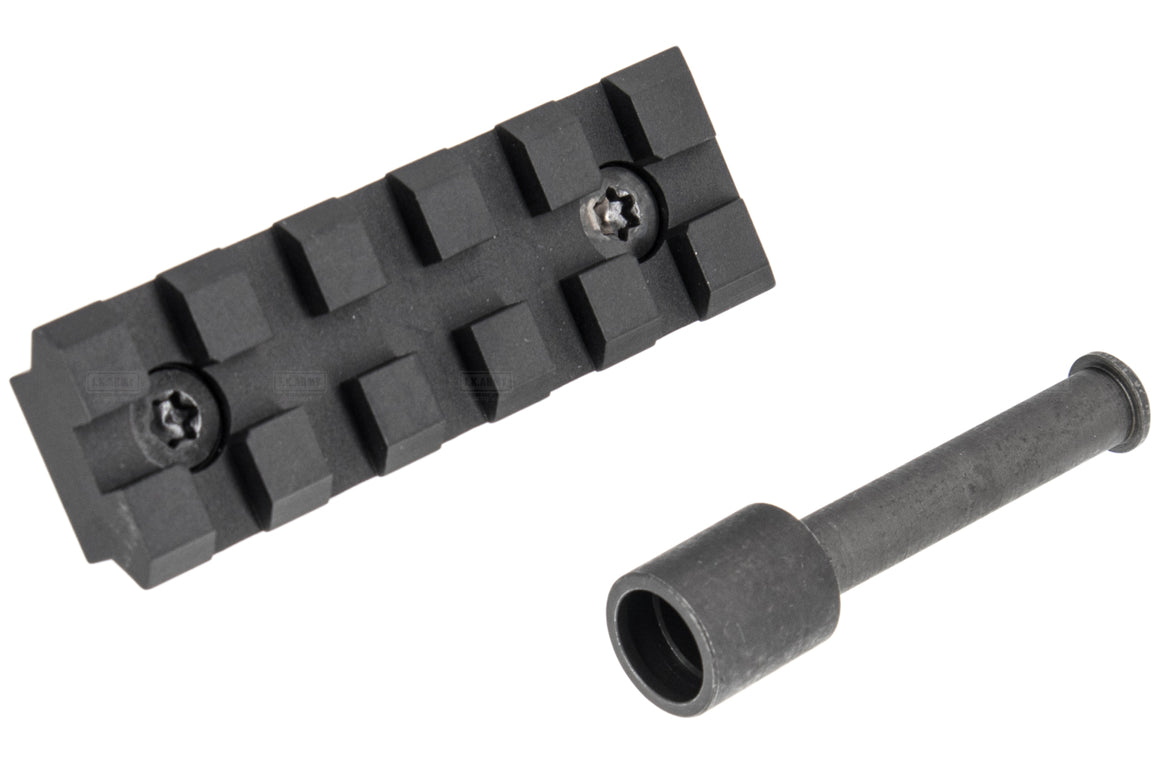 Bow Master x GMF 5 Position Buttstock & Picatinny Rail M1913 20mm Stock Adapter for UMAREX / VFC HK53 MP5 GBB Series & TM MP5A5 Next Gen AEG Series