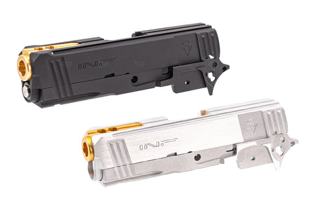 Bomber CNC Aluminum 3.9" INF Style SV Slide Kit For Marui TM Hi-Capa GBBP Series -Silver