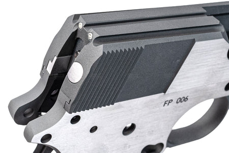 Bomber CNC Aluminum TIKI Style Slide & Frame Kit For Marui TM V10 GBB Series-Miami Vice Version ( With Silver Barrel )