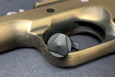 Bomber CNC Aluminum Extended Magazine Release Button ( ST Style Mag Release For JWCM Kit / Hi-Capa 2011 )