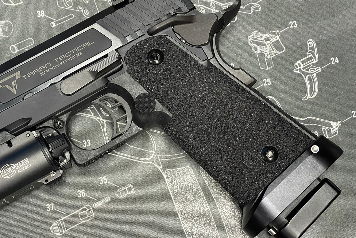 Bomber CNC Aluminum TT Style Carry Magwell For Marui TM Hi-Capa GBBP Series