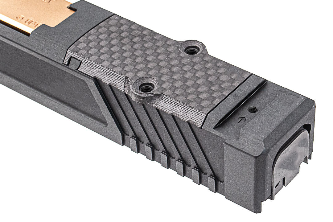 Bomber CNC Aluminum T Style G19 RMR Cut Slide Set For Marui TM G19 Gen3 GBBP -Silver