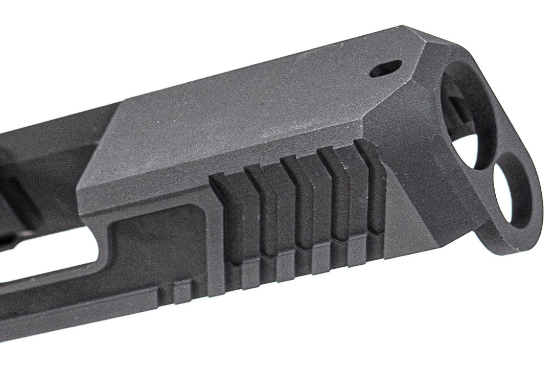 Bomber CNC Aluminum T Style G26 Slide Set For Marui TM G26 GBBP Series -Silver