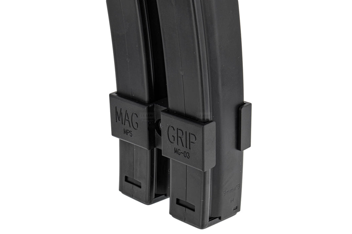 Bow Master Dual Magazine Clamp for UMAREX / VFC / TM MP5 Magazine ( Black )