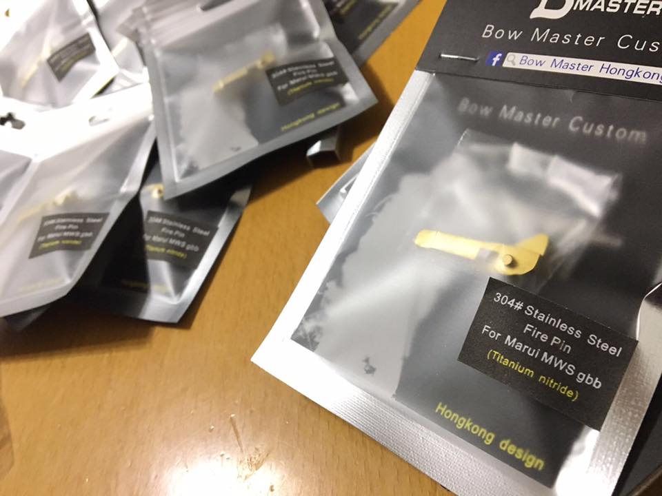 Bow Master 304# Stainless Steel Fire Pin for TM Marui MWS GBB ( Titanium Nitride )