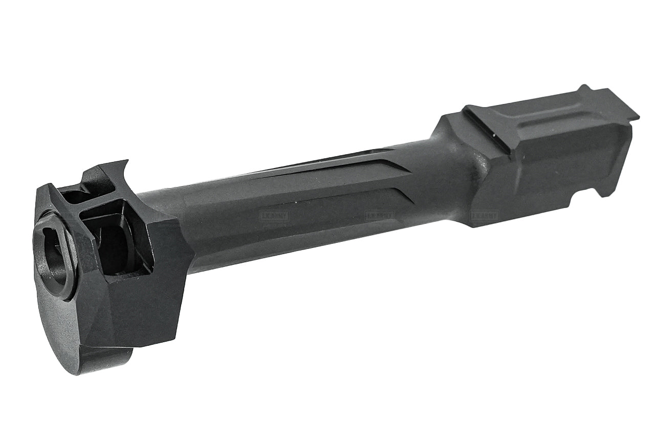 BPW CNC Steel R Style Outer Barrel With Compensator Set For Umarex VFC Glock 45 / 19 GBBP