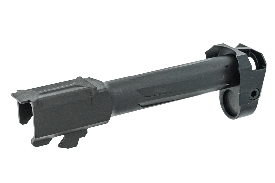 BPW CNC Steel R Style Outer Barrel With Compensator Set For Umarex VFC Glock 45 / 19 GBBP