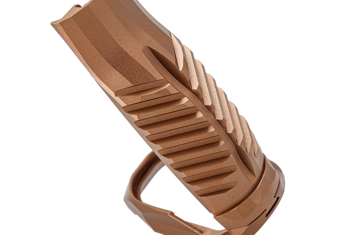 BPW CNC Aluminum RA Style Back Strap & Magwell Set For Para Bellum P365 X-marco SI SMP Conversion Kit -Bronze