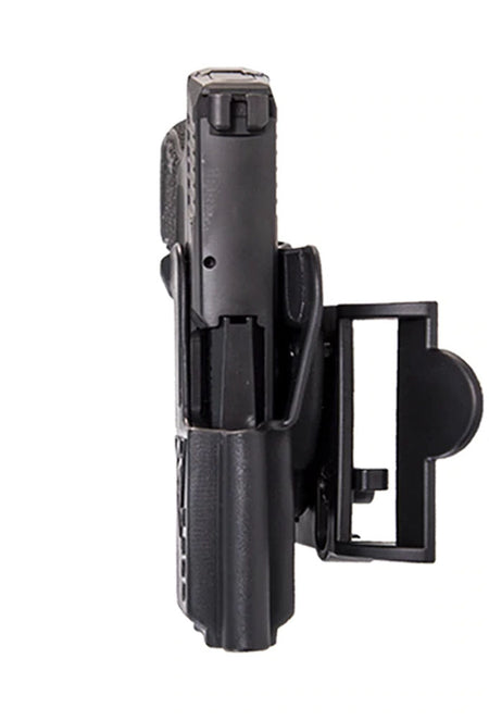 Comp-Tac International Holster Belt, Paddle, Drop Offset Holster for SIG P320-Black-LEFT