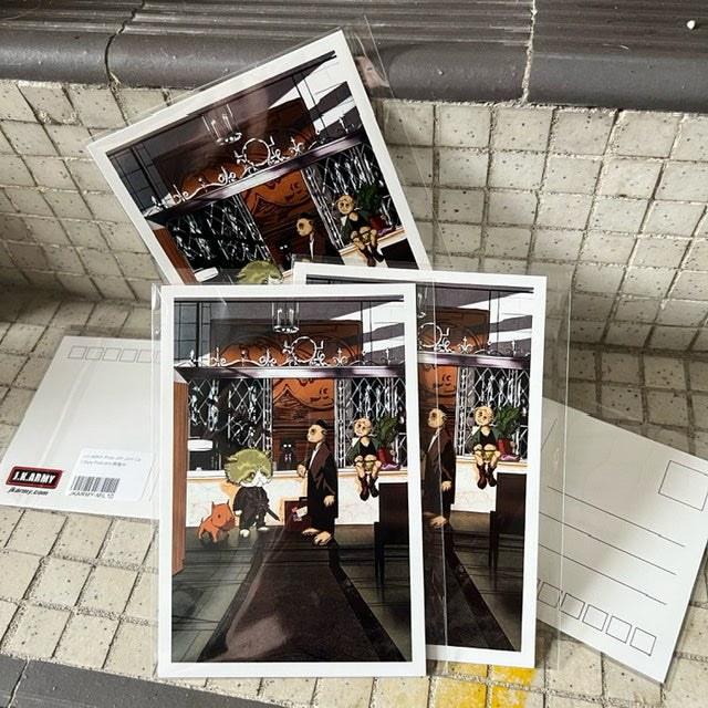 J.K.ARMY Prozi John Cat & Léon Style Postcard ( Free Shipping ) #jkarmycat #jkarmymeow #jkmeow #johnwick