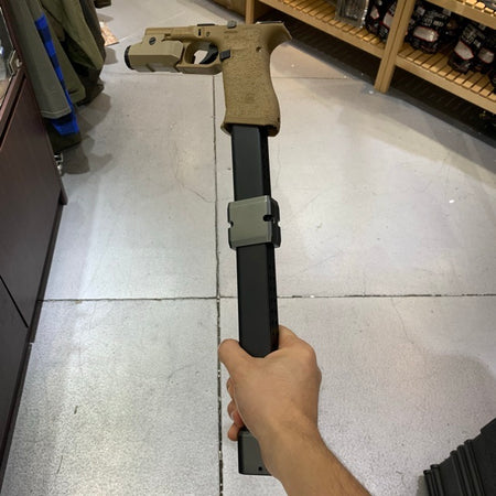 Prowin Twin Extension Magazine 112Rds for Marui TM G Model GBB Pistol Series ( Hermetic Type )-Grey