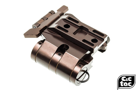 C&C Tac Airsoft Flip Mount For G33 / G32 3x Magnifier ( Glossy Copper Brown )