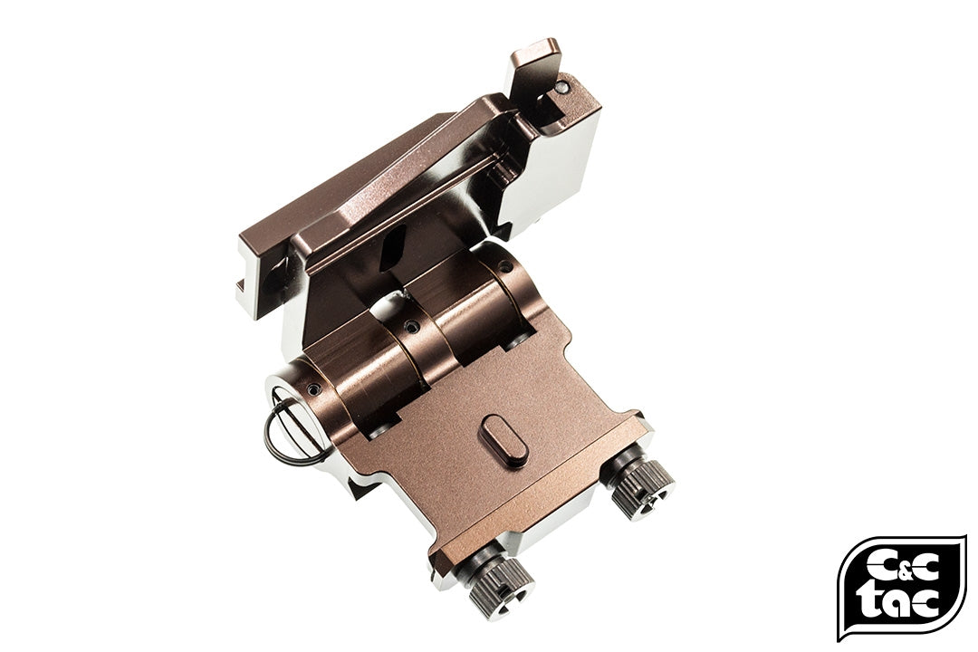 C&C Tac Airsoft Flip Mount For G33 / G32 3x Magnifier ( Glossy Copper Brown )