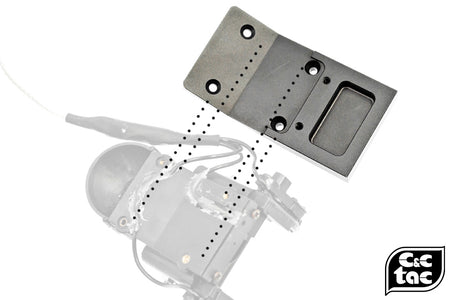 C&C Tac ANVIS Metal Ground Plate for ANVIS Mount ( Black )