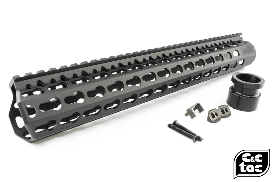 C&C Tac Bravo Style KMR 13 Rail Keymod For AEG / MWS / GBB Airsoft Ver. ( Black )