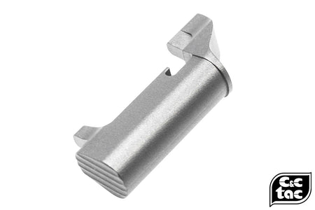 C&C Tac CNC Aluminum SP Style Extended Magazine Release for Tokyo Marui M&P-Titanium Grey