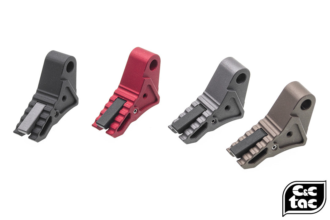 C&C Tac CNC Aluminum Trigger For Tokyo Marui G Series ( G Model ) ( V Style )-DDC ( Desert Dirt Color )